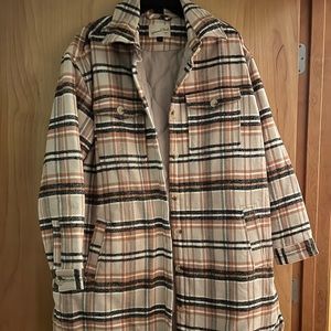Target Plaid Long Shacket